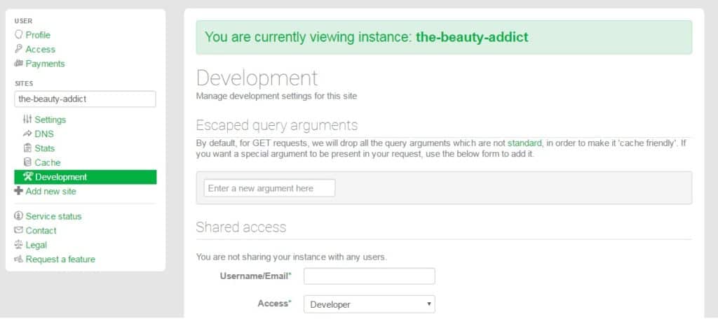 Revamped site access for developers | Presslabs