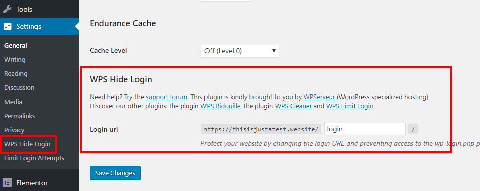 Hide WordPress login page